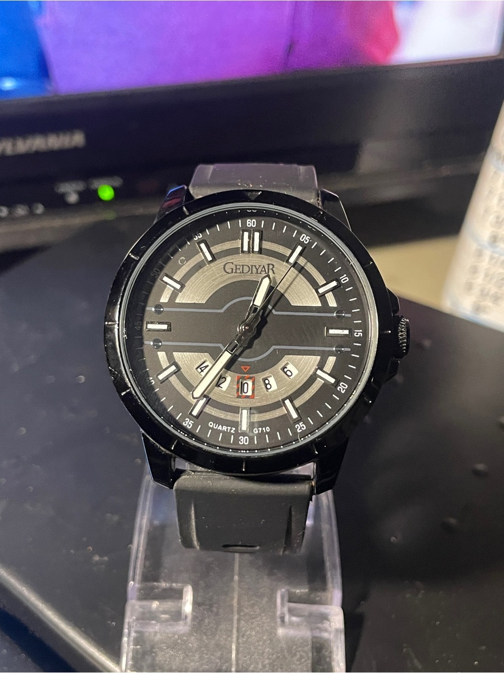 Men’s Black Sport Watch - Black Dial